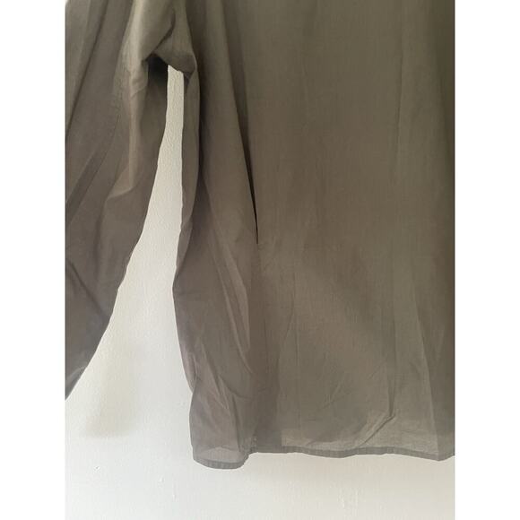 Tuckernuck MILLE Army Green Safari Button Up Shirt Pocket Size XS Oversize - Picture 4 of 5